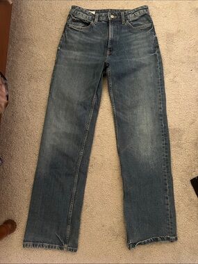 Zara Classic Straight Jeans in Blue